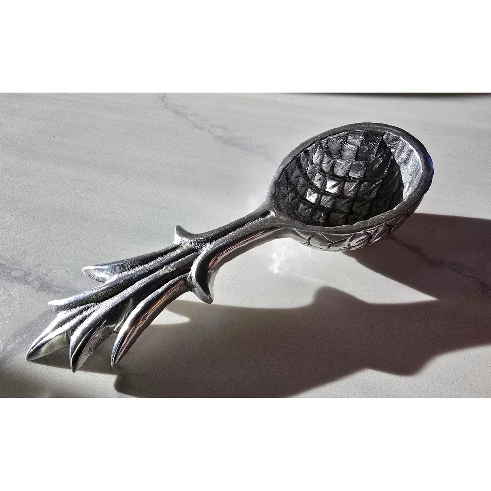Godinger Silver Art Co Pineapple Coffee Scoop Silver Tone Metal Made in India